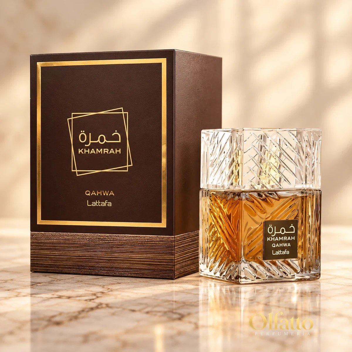 Presentación de Khamrah Qahwa